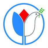 Dove and Tulip, logo for Batavia Peace Garden
